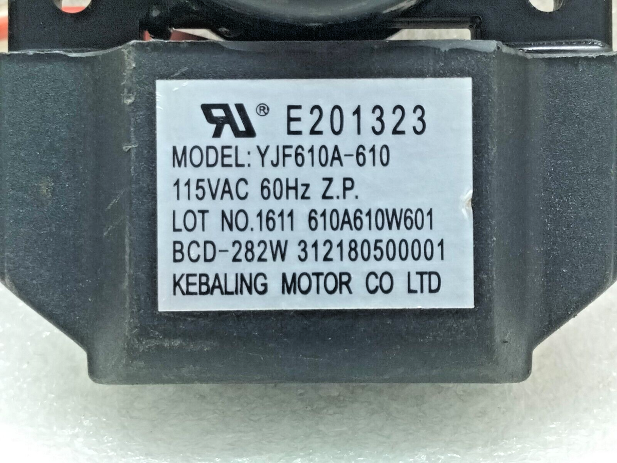 KEBALING MOTOR YJF610A-610 REFRIGERATOR COOLING FAN MOTOR 115 VAC