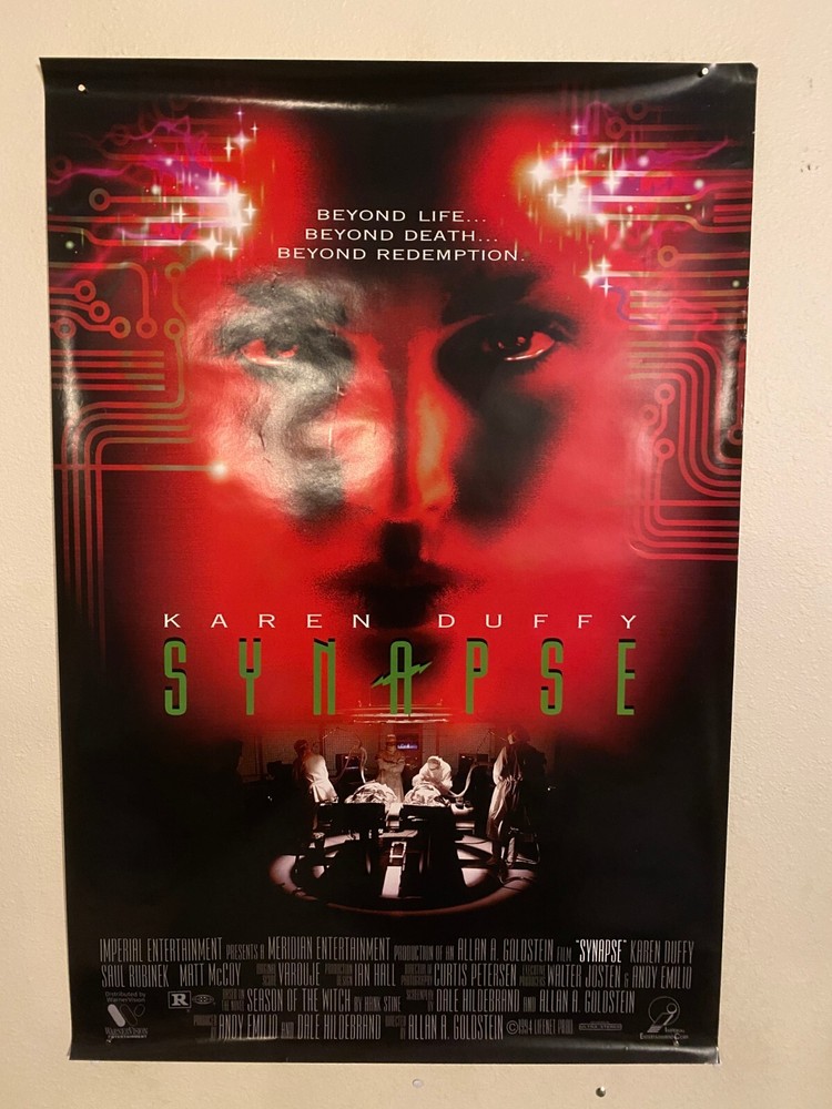 Poster: Synapse (Memory Run, 1994) original video store movie horror VHS DVD