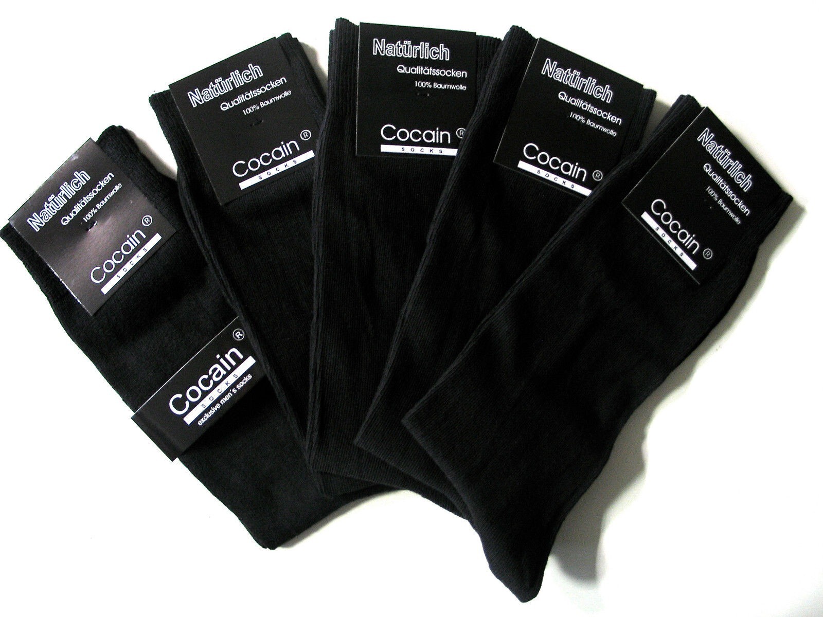 10-100 Calcetines Hombre Negro Medias 100 Algodón Algodón Talla 35 - 50 Talla Mayor