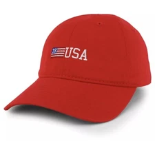 Rapid Dominance USA American FlagRed Adjustable Cotton Unisex Patriotic Hat/Cap