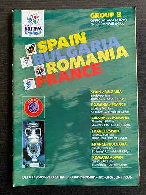 UEFA EURO 1996 in England - Spanien, Bulgarien, Rumänien