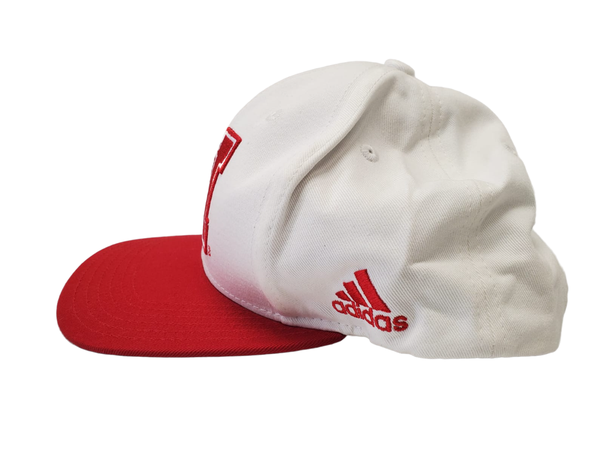 Adidas Nebraska Huskers Youth's Sideline Snapback Hat White-Red
