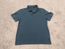 Calvin Klein Polo Shirt Mens Large Gray Short Sleeve Prepp