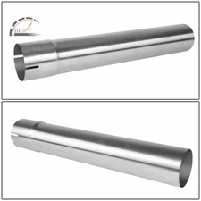 18" L Straight Pipe Kit 2.5"OD Stainless Steel DIY Custom Exhaust Tube Tubing 1p