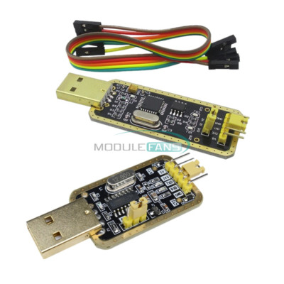 CH340G RS232 Upgrade to USB TTL FT232Download CH340G Adapter Brush Board Gold