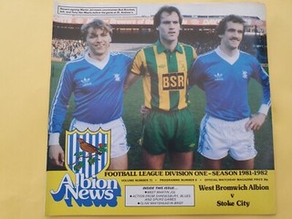 14/11/1981 West Bromwich Albion v Stoke City Football Programme Division 1