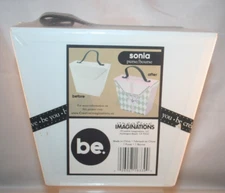 Creative Imaginations Sonia Purse Blank Craft Cardboard Bag Bare Elements - New