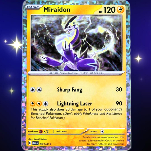 Miraidon - Holo - Pokemon TCG McDonald's 2024 Promo #003/015
