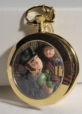 Dept 56  Heritage Ornament Tiny Tim Pocket Watch - 3D -  A Christmas Carol 