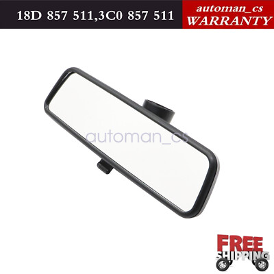 Black Rear View Interior Mirror For VW Golf Jetta Bora Passat B5 Tiguan Polo EOS