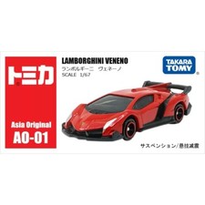 Takara Tomy Tomica Asia originale AO-01 Lamborghini Veneno rosso auto pressofusa nuova