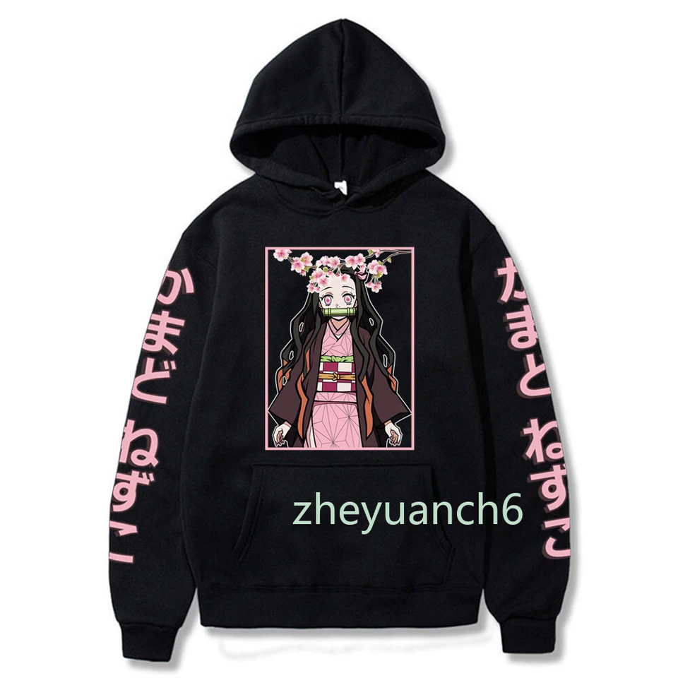 Unisex Nuevo Anime Cazador de Demonios Sudaderas con Capucha Kamado Nezuko Disfraz Juegos con disfraces Informal Adulto Foto 2 de 3