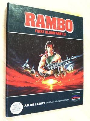 Rambo First Blood Part 2 by Angelsoft 5.25 inch disk for Apple II+,IIe,IIc,IIgs