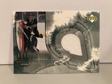 2001 Upper Deck Goaltenders Jerseys #GJ-MT Marty Turco Dallas Stars Hockey Card!