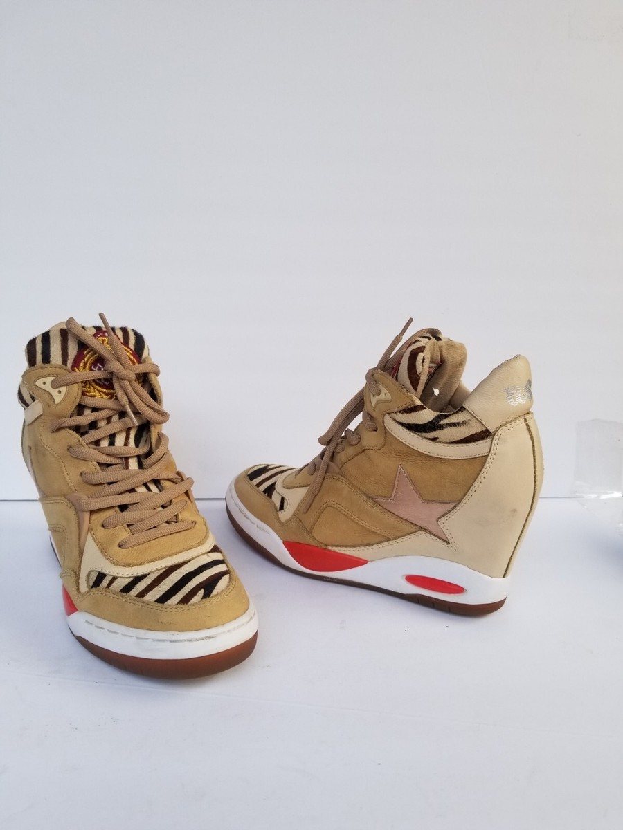 Zara Hohe Schuhsohlen Plateau Sneaker Keilabsatz WeiÃƒÂŸe Sneaker