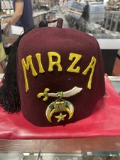 Vintage Mirza Temple Fez Hat w/ Tassel