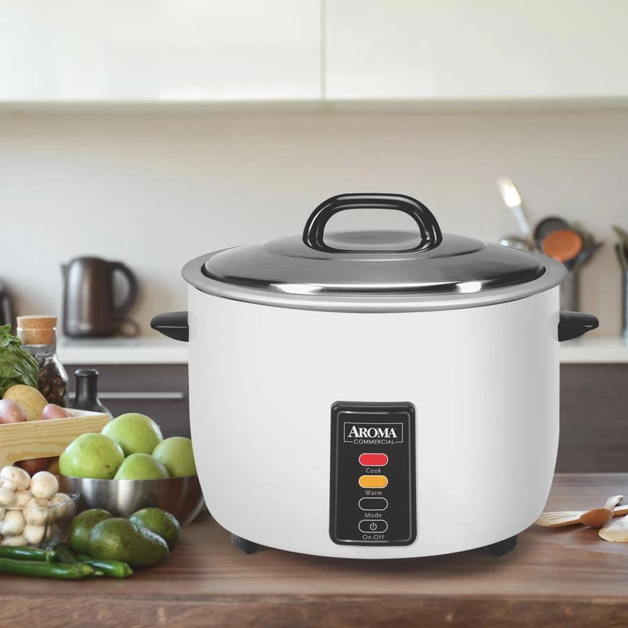 Commercial Rice Cooker Large 60-Cup Non-stick Stainless Steel Warmer Restaurant
