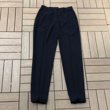 Escada by Margaretha Ley black wool high waisted pants
