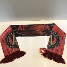 Atlanta United FC Scarf Signed Josef Martinez Autographed Soccer Red Black ATL
