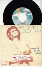 ELTON JOHN - CANDLE IN THE WIND - ORIG. MCA 45 WPS - GREAT SHAPE - JUKEBOX STRIP