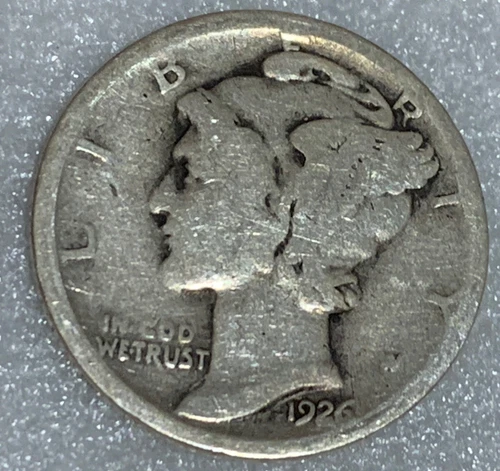 1926 D Mercury Silver Dime VG Free Shipping With Five Items A2