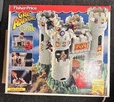 Vintage 1994 Fisher-Price Great Adventures Castle Playset Accessories 13 Figures