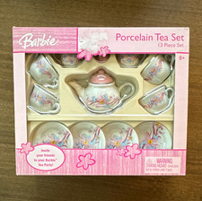 Schylling Barbie Porcelain Tea Set 13-Piece Set Vintage 2005
