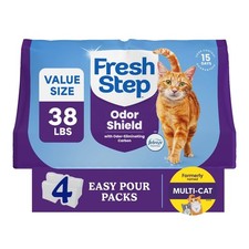 Odor Shield Multi-Cat Clumping Cat Litter, Febreze Freshness Scent, 38 lb, Easy