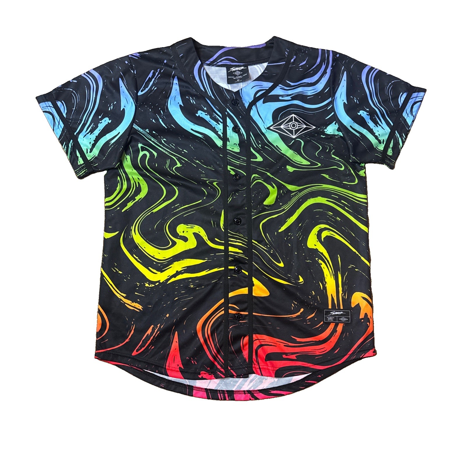Spaceman Jersey (Black/Rainbow Marble)