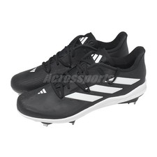 adidas Adizero Afterburner 9 Core Black White Men Baseball Spikes Cleats IG2316