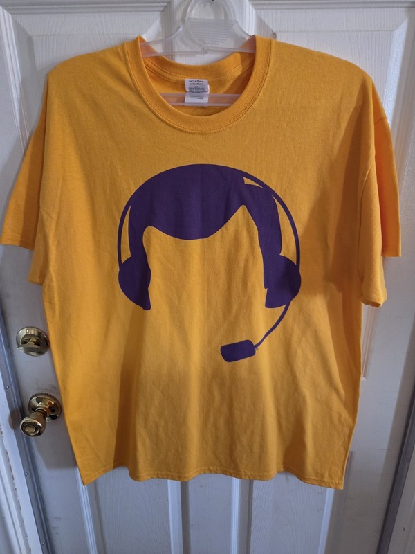  VTG Chick Hearn SGA Night XL Los Angeles Lakers Purple and Gold Adult