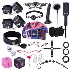 BDSM Fesseln Spielzeug Set 25 Stück Hart SM Bondage Accessoires