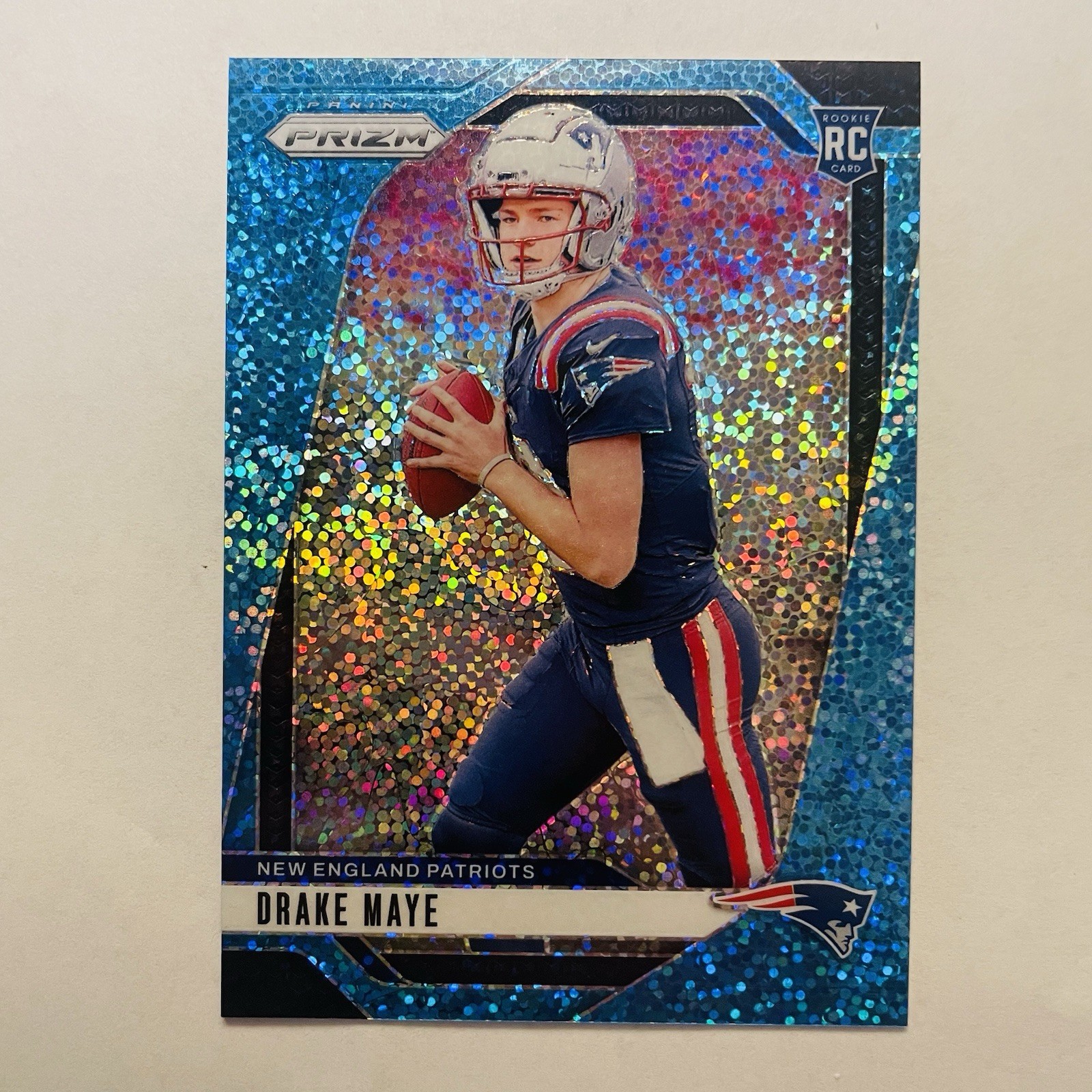 2024 Prizm Drake Maye Blue Sparkle #329 RC Rookie /96 Patriots