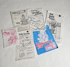 6 PC Mixed Lot Doll Vintage Instructions Ephemera Paper Manual Directions