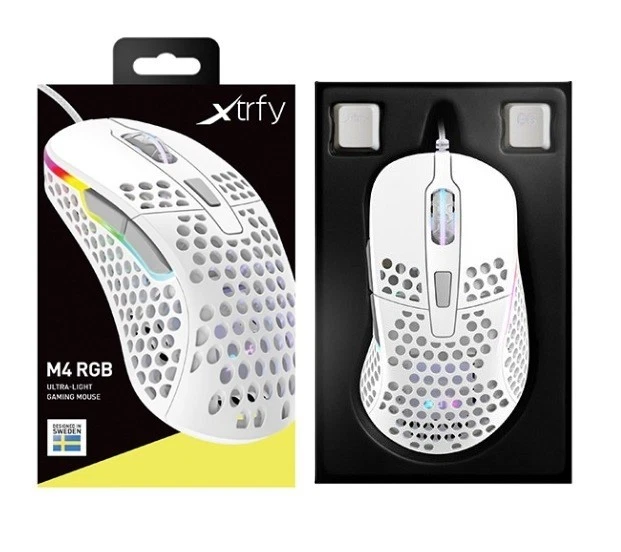 Xtrfy M4 RGB, Ultra-Light Wired Gaming Mouse, Ergonomic Design for Right-Handers - Image 2 of 4