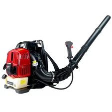 Red 76CC Backpack Gas Leaf Blower 660CFM/200MPH,4-Stroke EPA for Grass/Snow
