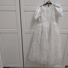 Abito Elegante Fatto A Mano Prima Comunione Bambina