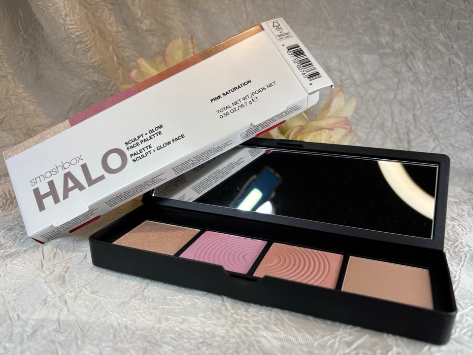 SMASHBOX Halo Sculpt + Glow Face Palette - Pink Saturation - NIB Free Shipping - Image 3 of 3