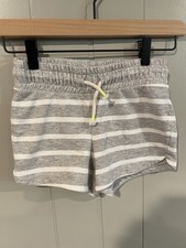 Cat  Jack Gray and White Striped Drawstring Shorts Size Medium 7/8 