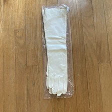 Classique Ivory Opera Length Long Formal Evening Gloves Made in Italy