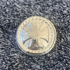 Hand Poured Silver Cross Shield 1.7 Ozt Toxic Bullion Pour