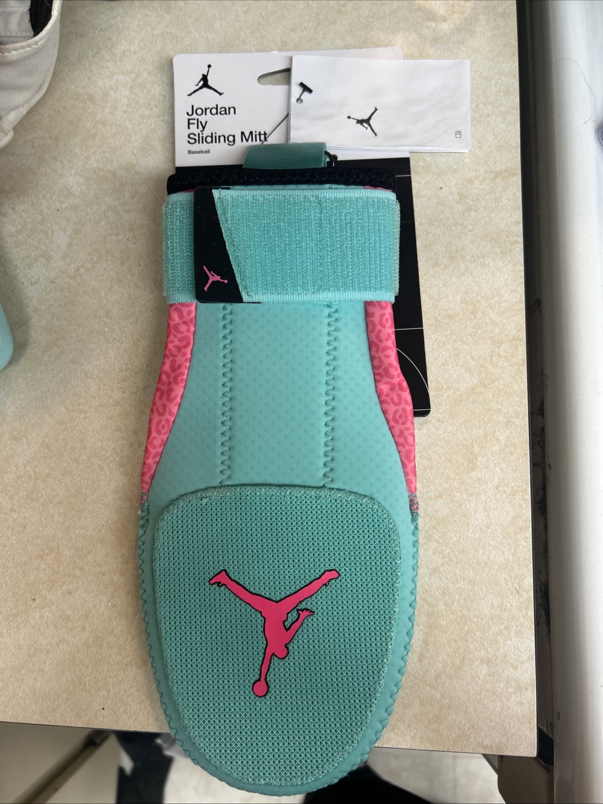Nike Jordan Fly Sliding Mitt Turquoise Pink Adult Baseball Glove