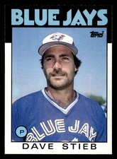 1986 Topps #650 Dave Stieb Card Toronto Blue Jays