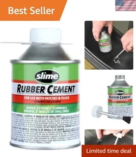 Water-Resistant 8 oz. Rubber Cement for Quick Tire Repairs & Easy Application