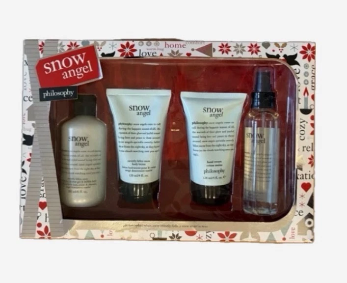 Philosophy Snow Angel Gel de Ducha Loción Corporal Loción para Manos Cuerpo Spritz Conjunto Grande NUEVO Foto 2 de 2