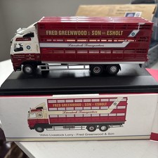 Rare Oxford Diecast Fred Greenwood Volvo FH Livestock Lorry 1:76 Scale SU749