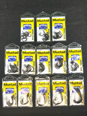 Mustad Ultrapoint Hoodlum 10827NPBLN Live Bait Fishing Hook **Choose Your Size**