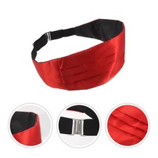 Red Dress Girdle Tuxedo Waist Tie Formal Waistband Cumberbund Men Accessories