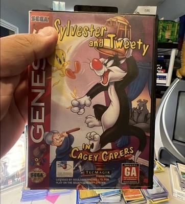 Sega Genesis Sylvester And Tweety In Cagey Capers NO GAME Case And Manual Only