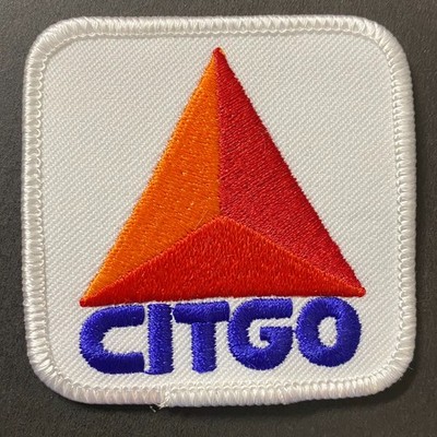 Citgo Gasoline Embroidered Patch Vintage 2 1/2''  x  2 1/2'' VGC
